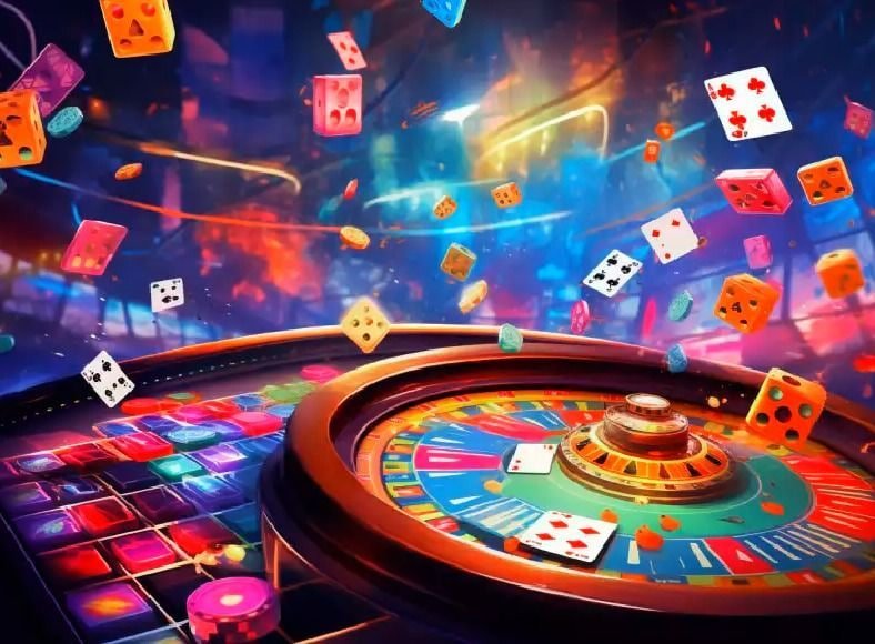 Layar aplikasi aman 788 yang menampilkan meja blackjack dan opsi navigasi